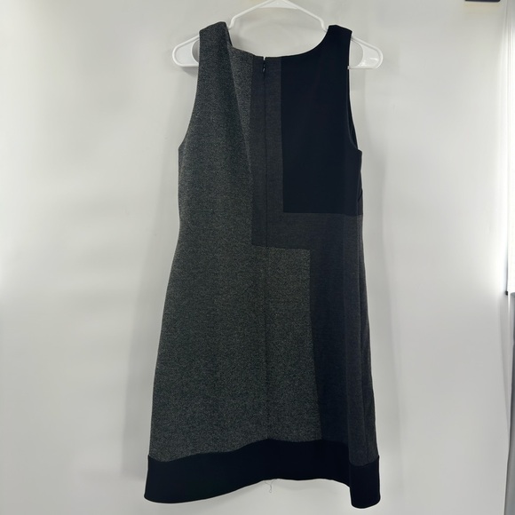 White House black market colorblock sleeveless dress grey black size 14 - Picture 4 of 8